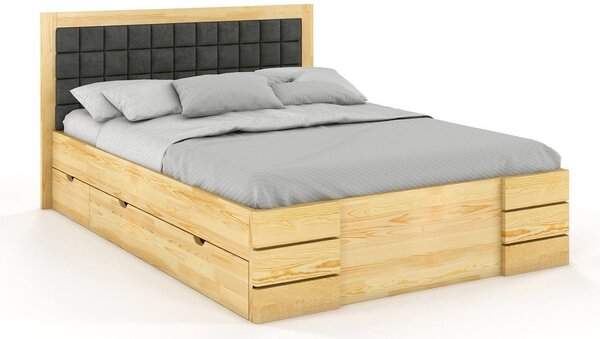 Zondo Bračni krevet 160 cm Storhamar High Drawers (borovina). 800368