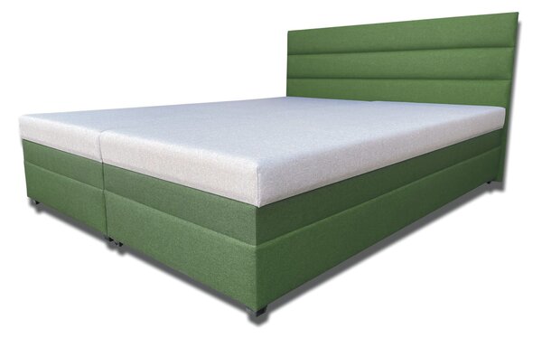 Zondo Bračni krevet 160 cm Rebeka (s opružnim madracima) (tamno zelena). 1030908