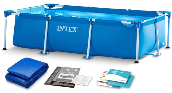 Vrtni bazen s okvirom 260 x 160 x 65 cm 2 u 1 INTEX 28271