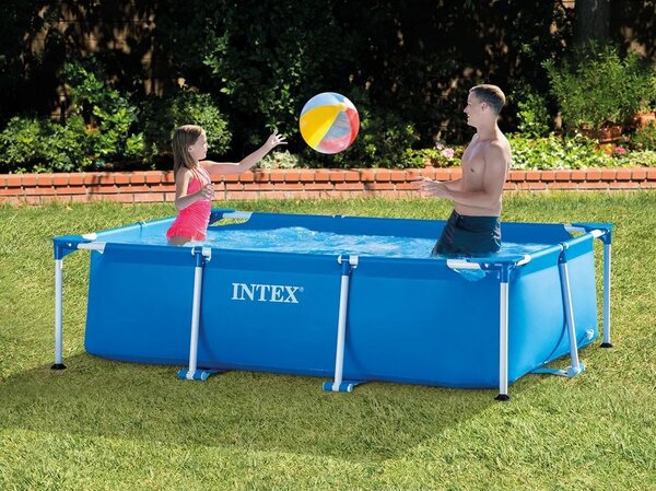 Vrtni bazen s okvirom 260 x 160 x 65 cm 2 u 1 INTEX 28271