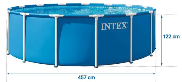 Vrtni bazen s okvirom 457 x 122 cm 12-u-1 INTEX 28242ND