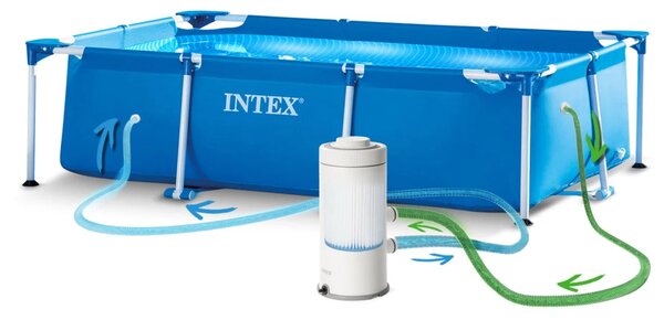 Vrtni bazen s okvirom 260 x 160 x 65 cm 15-u-1 INTEX 28271, plava