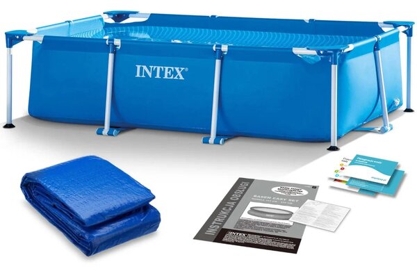 Vrtni bazen s okvirom 220 x 150 x 60 cm 2 u 1 INTEX 28270