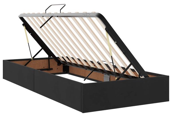 Otomanski krevet s pohranom Crna 100 x 200 cm Baršun - Crna / 100 x 200 cm