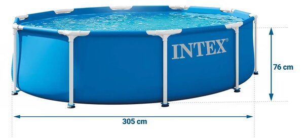 Vrtni bazen s okvirom 305 x 76 cm 10 u 1 INTEX 28202ND