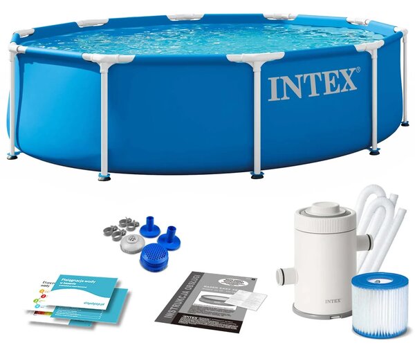 Vrtni bazen s okvirom 305 x 76 cm 9-u-1 INTEX 28202ND