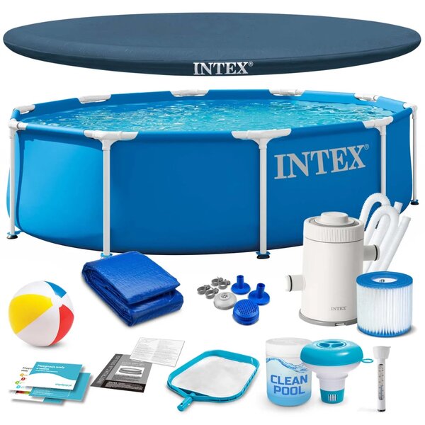 Vrtni bazen s okvirom 305 x 76 cm 15-u-1 INTEX 28202ND