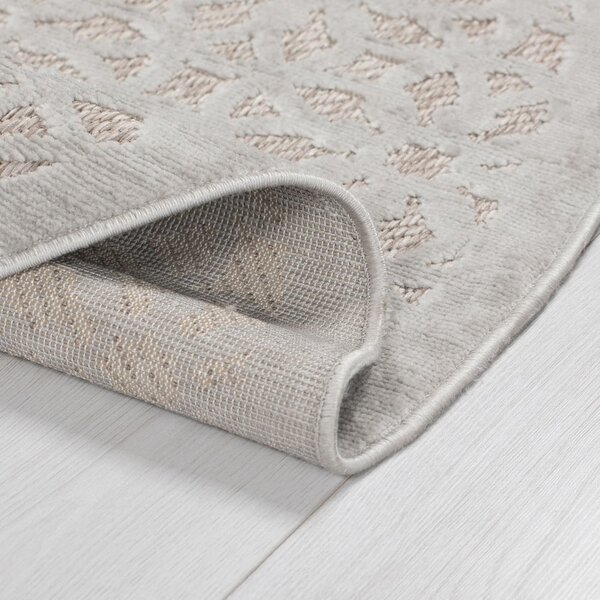 Sivi okrugli vanjski tepih ø 160 cm Argento - Flair Rugs