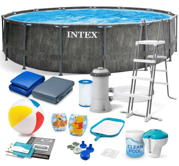 Vrtni bazen s okvirom 457 x 122 cm 18 u 1 INTEX 26742