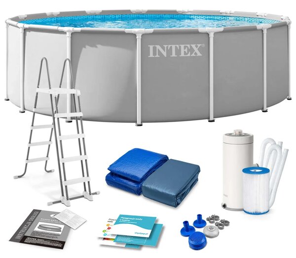Vrtni bazen s okvirom 457 x 122 cm 6-u-1 INTEX 26726ND