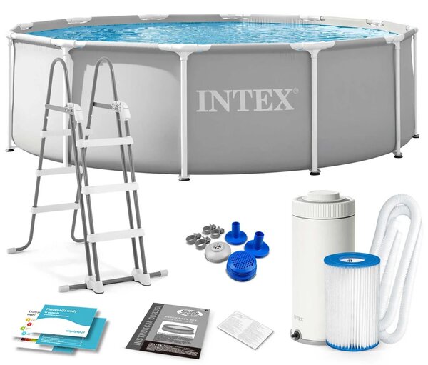 Vrtni bazen s okvirom 366 x 99 cm 10-u-1 INTEX 26716ND