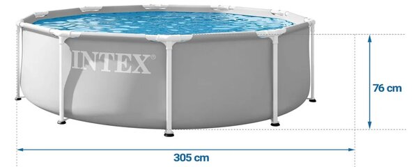 Vrtni bazen s okvirom 305 x 76 cm 3 u 1 INTEX 26702ND