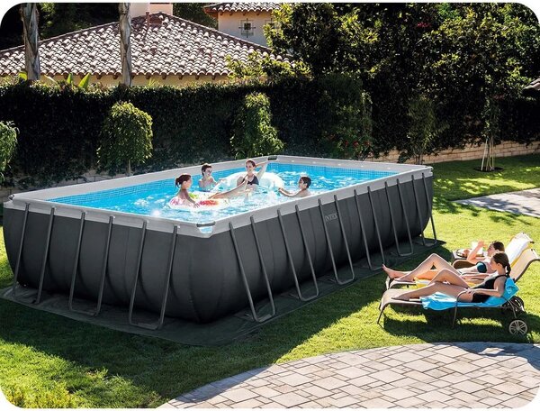 Vrtni bazen s okvirom 732 x 366 x 132 cm 16-u-1 INTEX 26368