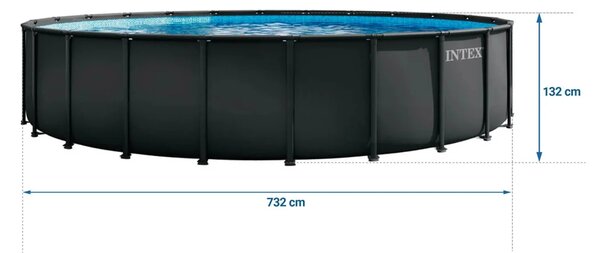 Vrtni bazen s okvirom 732 x 132 cm 11-u-1 INTEX 26340ND