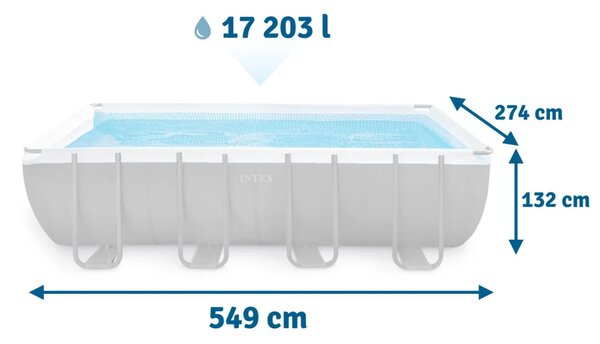 Vrtni bazen s okvirom 549 x 274 x 132 cm 18-u-1 INTEX 26356