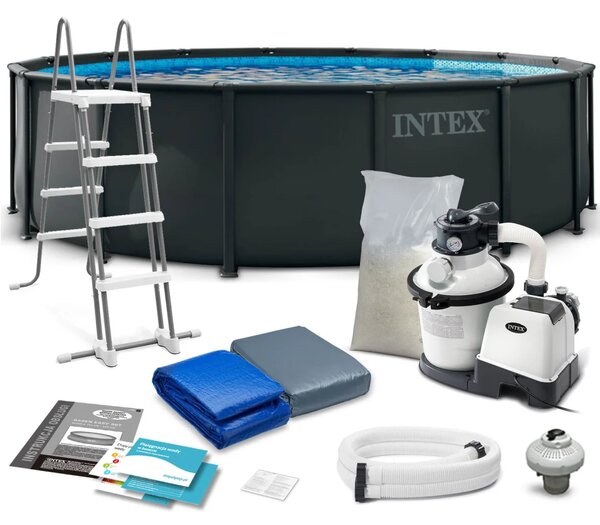 Vrtni bazen s okvirom 488 x 122 cm 12-u-1 INTEX 26326ND