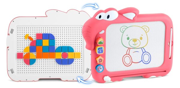 Ricokids RK-823 magnetska ploča za slaganje s tangramom za djecu, crvena