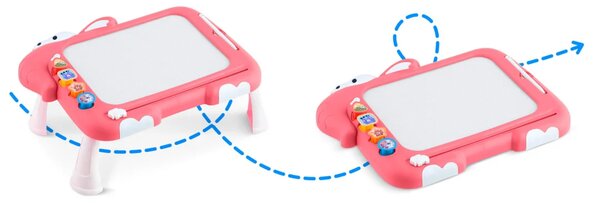 Ricokids RK-823 magnetska ploča za slaganje s tangramom za djecu, crvena