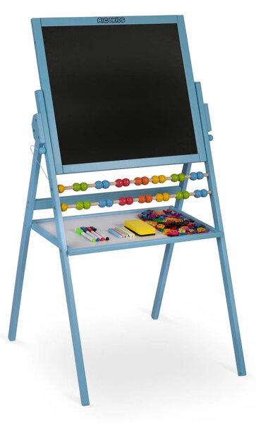 Ricokids magnetska rotirajuća ploča za pisanje kredom - plava