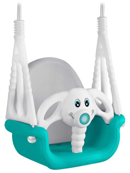 Ljuljačka s kantom Ricokids 3 u 1 slon, tirkizna
