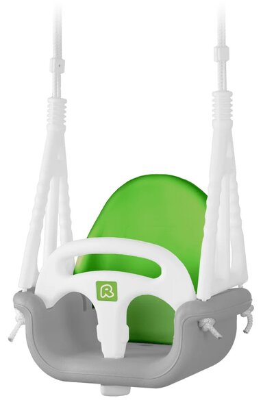 Ljuljačka s kantom Ricokids 3 u 1 slon, siva i zelena