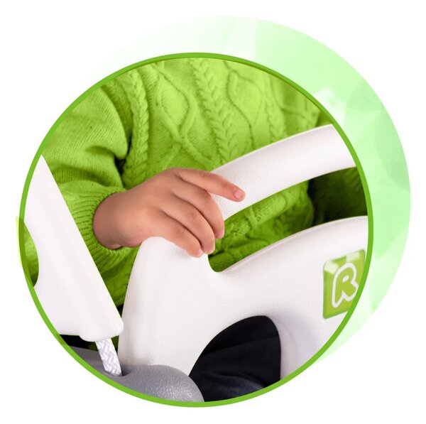 Ricokids ljuljačka s kantom 3 u 1, siva i bijela