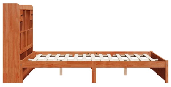 Polica za knjige Krevetski okvir Vosak Smeđa 200 x 160 cm - Smeđa / 200 x 160 cm