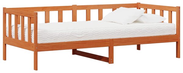Dnevni krevet s madracem Vosak smeđa i bijela 90 x 200 cm - Smeđa / 90 x 200 cm