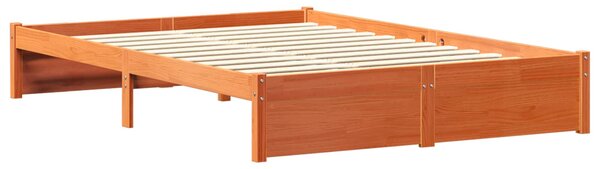 Krevet s okvirom i spremnikom s uzglavljem Vosak Smeđa - Smeđa / 150 x 200 cm