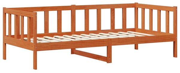 Dnevni krevet s madracem Vosak smeđa i bijela 90 x 200 cm - Smeđa / 90 x 200 cm