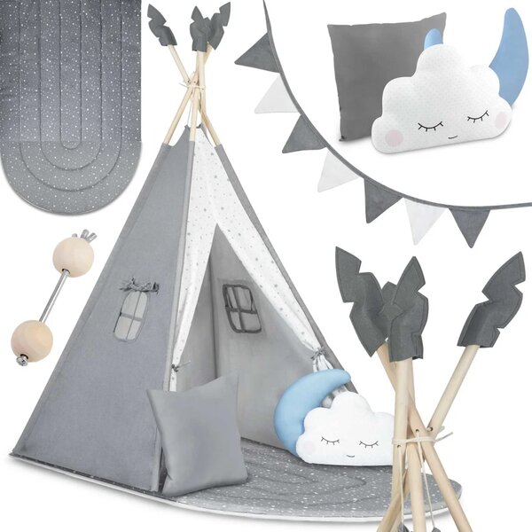 NK-406 Nukido tipi šator za djecu - sivi
