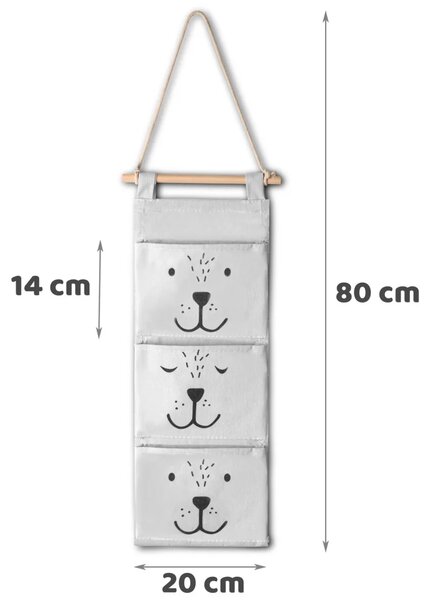 Nukido NK-403 viseći organizator za igračke - sivi