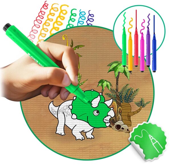 Ricokids RK-344 pjenasta podloga za bojanje, rolana, 120 x 90 x 0,3 cm, crvena, var. 734402