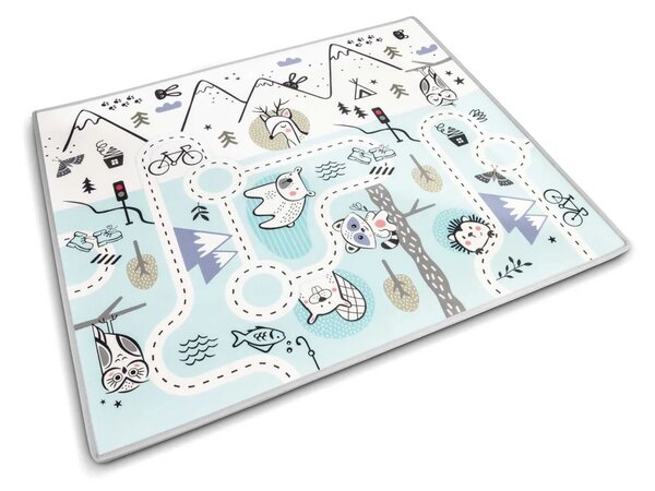 Edukativna pjenasta podloga u roli 180 x 150 x 1,5 cm Nukido NK-342, siva