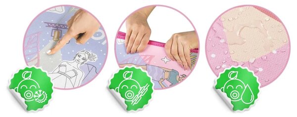 Ricokids RK-343 pjenasta podloga za bojanje, rolana, 200 x 120 x 0,3 cm, siva