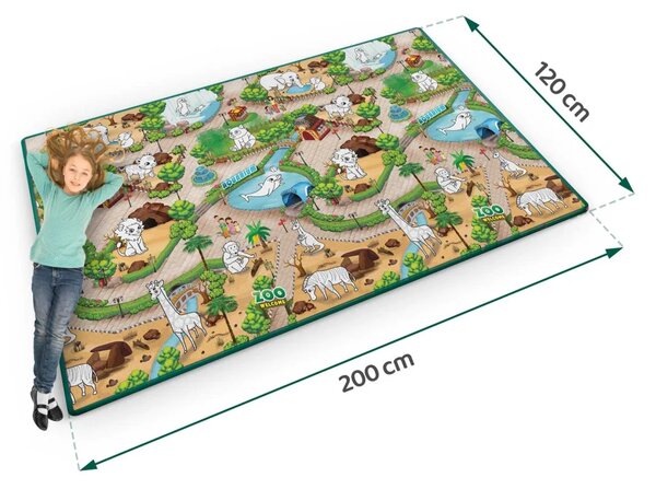 Ricokids RK-343 pjenasta podloga za bojanje, rolana, 200 x 120 x 0,3 cm, zelena