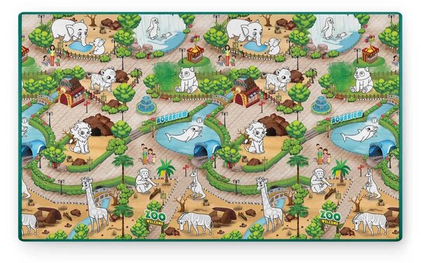 Ricokids RK-343 pjenasta podloga za bojanje, rolana, 200 x 120 x 0,3 cm, zelena