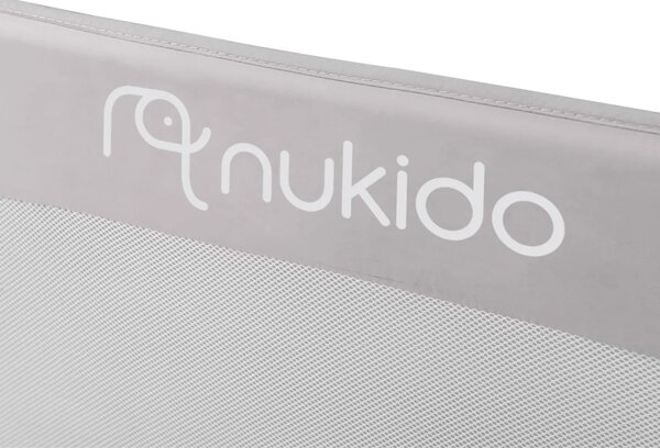 Zaštitna ograda za krevet 180 x 42 x 35 cm Nukido siva
