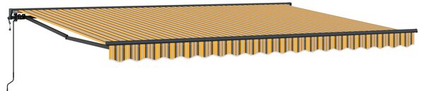 Električna retraktabilna tenda Žuta, Siva, Bijela, Antracit - Antracit / 4 × 3,5 m