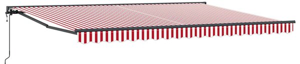 Električna retraktabilna tenda Crvena, Bijela, Antracit - Antracit / 4 × 3,5 m