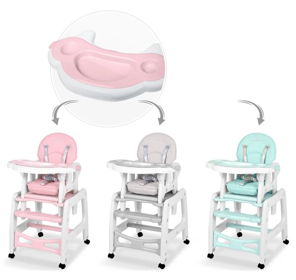 Poslužavnik za dječju hranilicu Sinco Ricokids, rozi