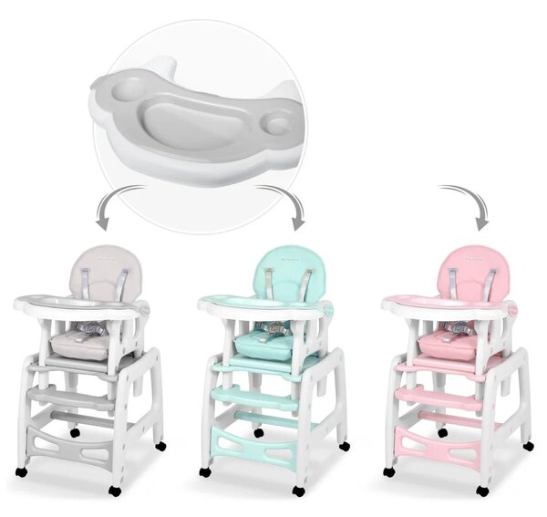 Sinco Ricokids poslužavnik za dječju stolicu - sivi