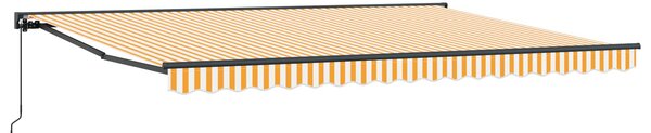 Ručno sklopiva tenda Žuta i bijela 4 x 2 m - Antracit / 4 x 2 m