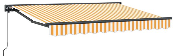 Ručno sklopiva tenda Žuta i bijela 3 x 2 m - Antracit / 3 x 2 m