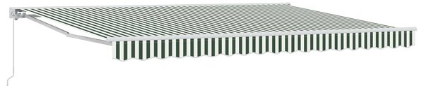 Ručno sklopiva tenda Zelena i bijela 4 × 3,5 m - Bijela / 4 × 3,5 m