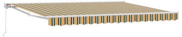 Ručno sklopiva tenda Zelena i žuta 4,5 × 3,5 m - Bijela / 4,5 × 3,5 m