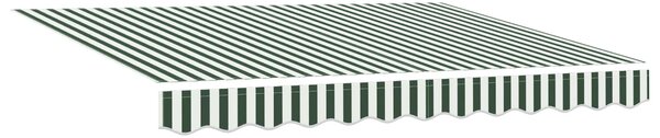 Električna retraktabilna tenda Zelena i bijela 3 x 2,5 m - Zelena / 3 x 2,5 m