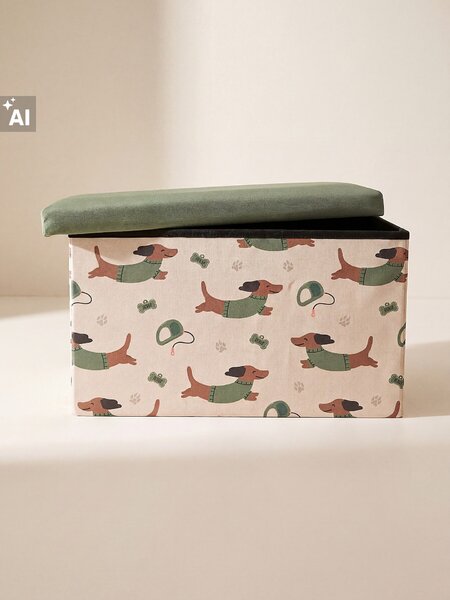 Sinsay - Puf s funkcijom skladištenja s motivom jazavčara