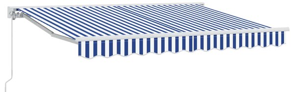 Ručno sklopiva tenda Plava i bijela 3 x 2,5 m - Bijela / 3 x 2,5 m