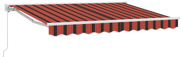 Ručno sklopiva tenda Narančasta, crna i žuta 3 x 2,5 m - Narančasta / 3 x 2,5 m